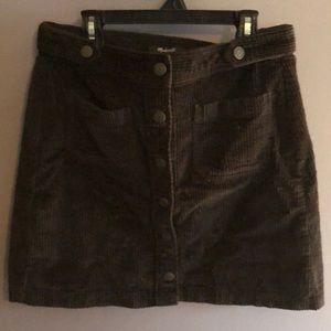 Madewell corduroy skirt